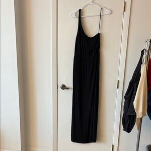 Jcrew one shoulder Black Maxi Dress